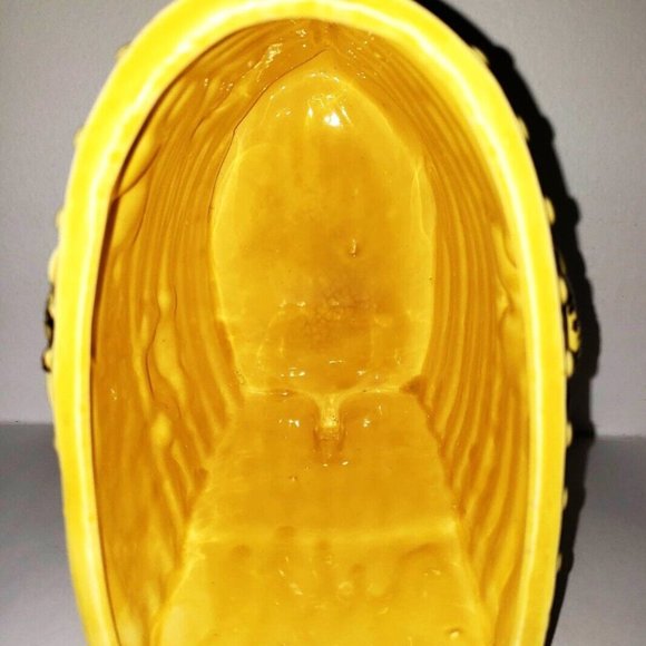 Vintage 1950s ‘Boat Cookie Jar’ Yellow Pink Animal Noahs Arc Retro Ceram… - Picture 8 of 11